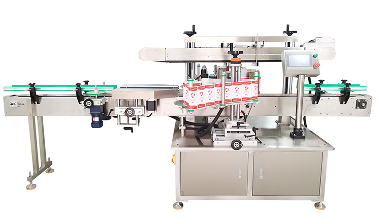 Automatic double side labeling machine